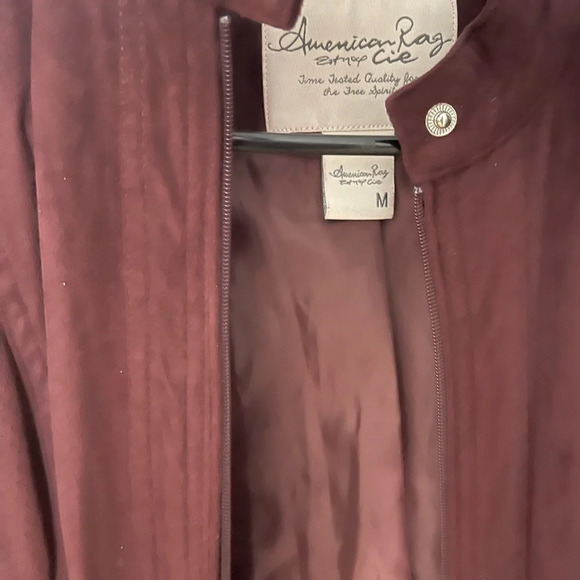 American rag Burgundy jacket size M - Picture 2 of 2